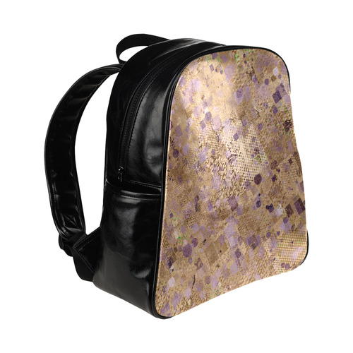 trendy abstract mix C by FeelGood Multi-Pockets Backpack (Model 1636)