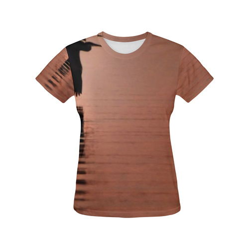 COPPER BIRD All Over Print T-Shirt for Women (USA Size) (Model T40)
