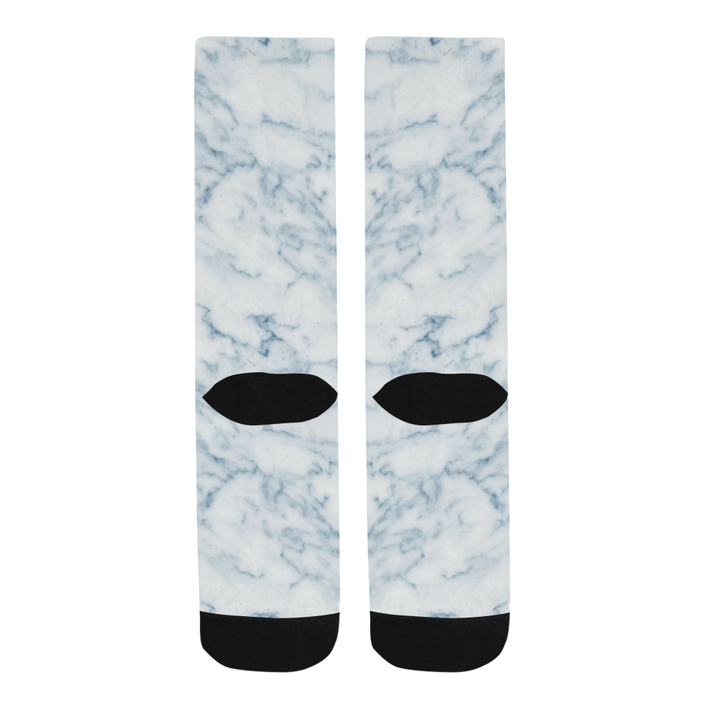 Italian Marble,Rimini Blu,white,blue Trouser Socks