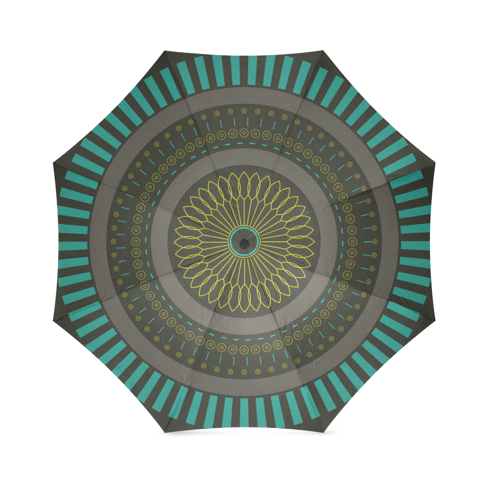 circle zen mandalas Foldable Umbrella (Model U01)
