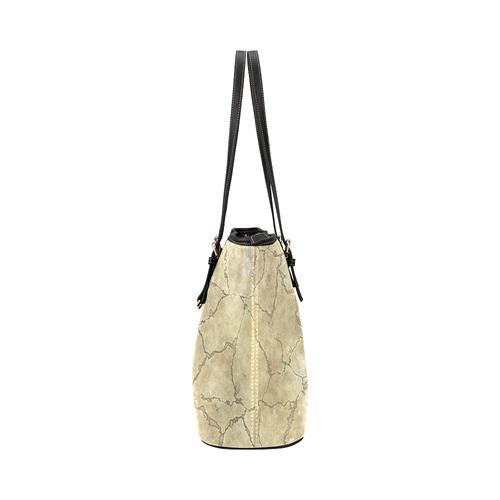 Cracked skull bone surface B by FeelGood Leather Tote Bag/Small (Model 1651)