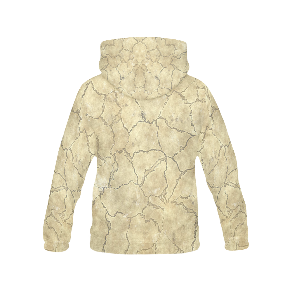 Cracked skull bone surface B by FeelGood All Over Print Hoodie for Men (USA Size) (Model H13)