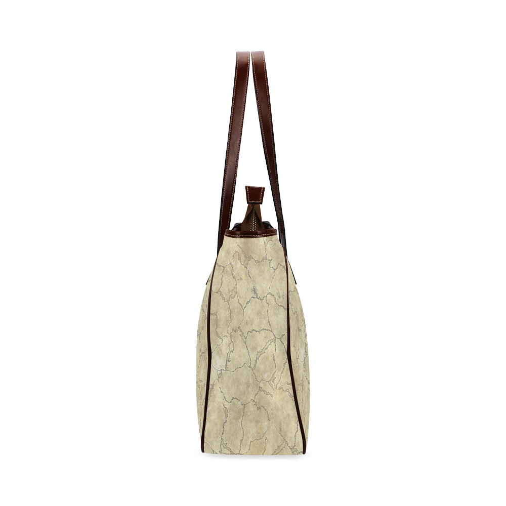 Cracked skull bone surface B by FeelGood Classic Tote Bag (Model 1644)