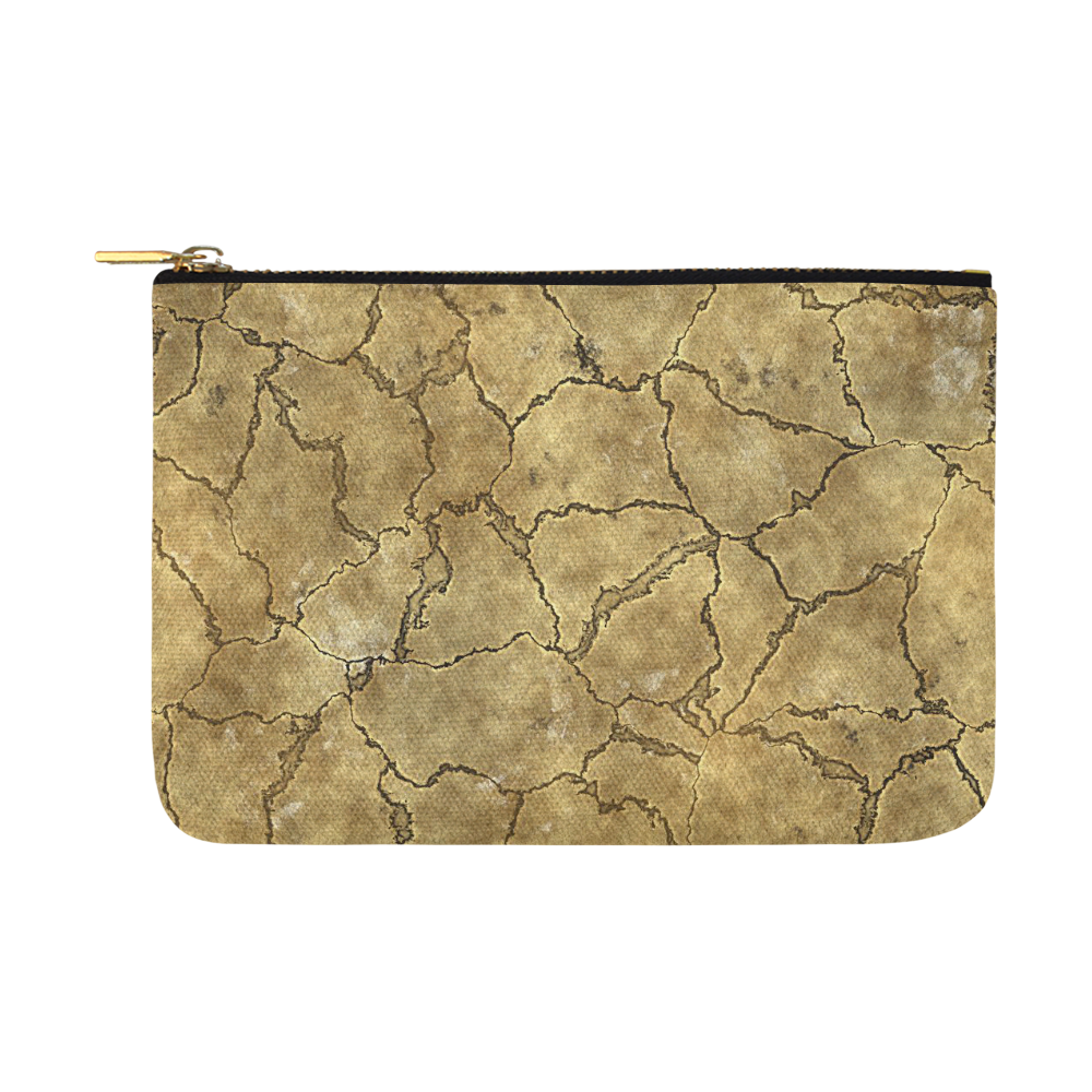 Cracked skull bone surface A by FeelGood Carry-All Pouch 12.5''x8.5''
