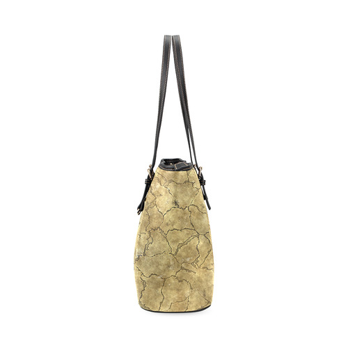Cracked skull bone surface A by FeelGood Leather Tote Bag/Small (Model 1640)
