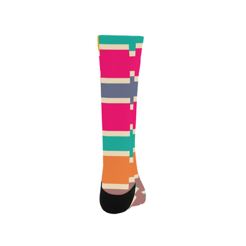 Connected colorful rectangles Trouser Socks