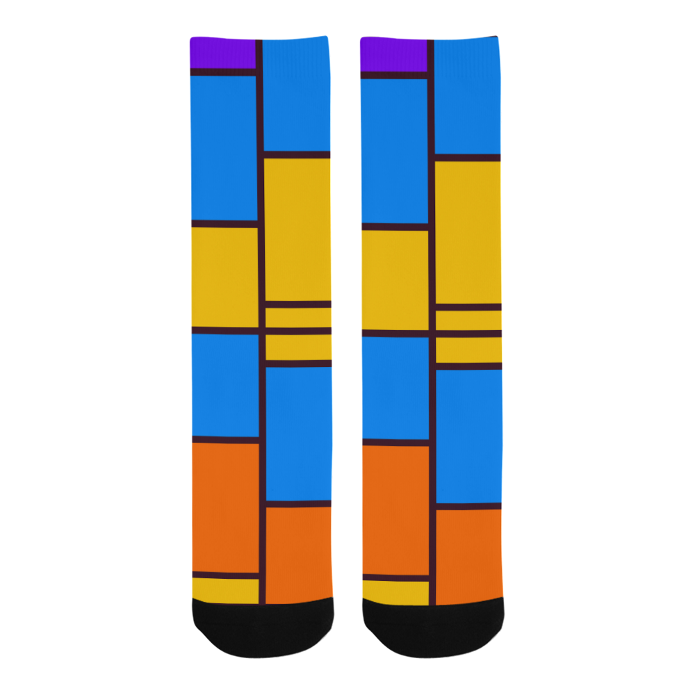 Shapes in retro colors Trouser Socks