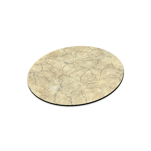 Cracked skull bone surface B by FeelGood Round Mousepad