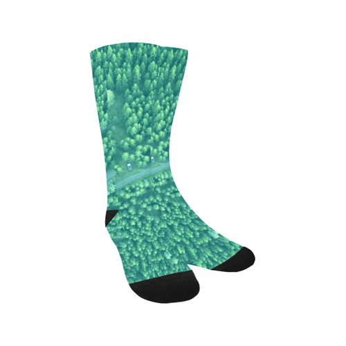 Designers green Socks : Green forest II Trouser Socks