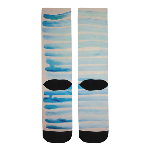 Waves of Water Trouser Socks