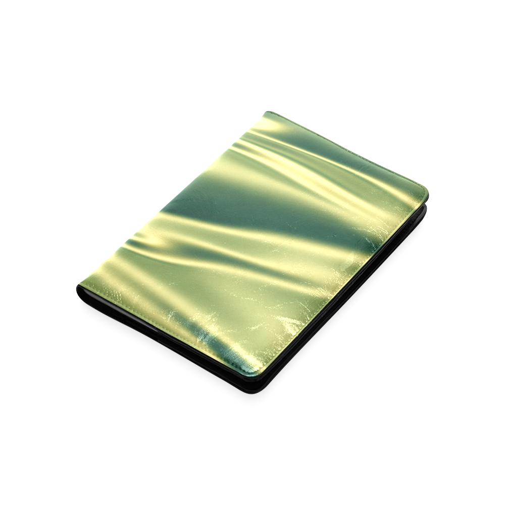 Green satin 3D texture Custom NoteBook A5