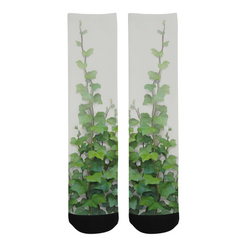 Watercolor Vines, climbing plant watercolor Trouser Socks