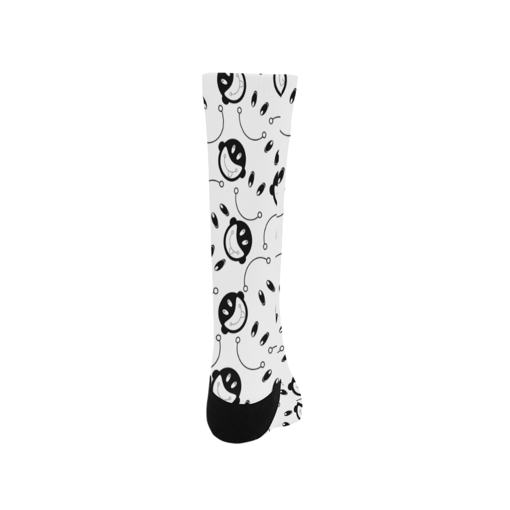 black and white funny monkeys Trouser Socks