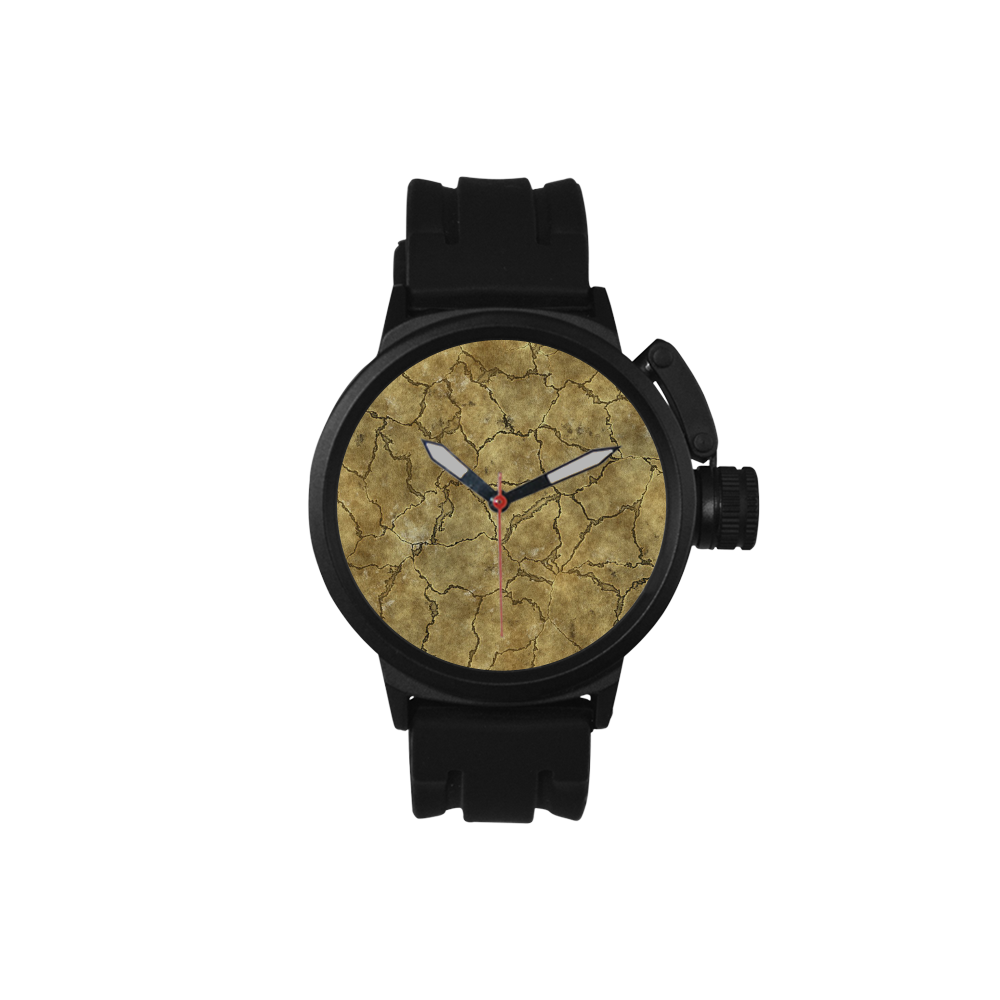 Cracked skull bone surface A by FeelGood Men's Sports Watch(Model 309)