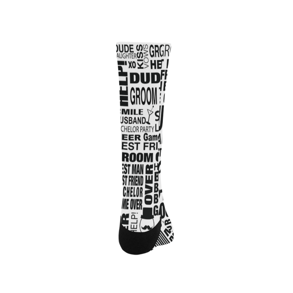 Groom Socks Wedding Socks by Juleez Trouser Socks