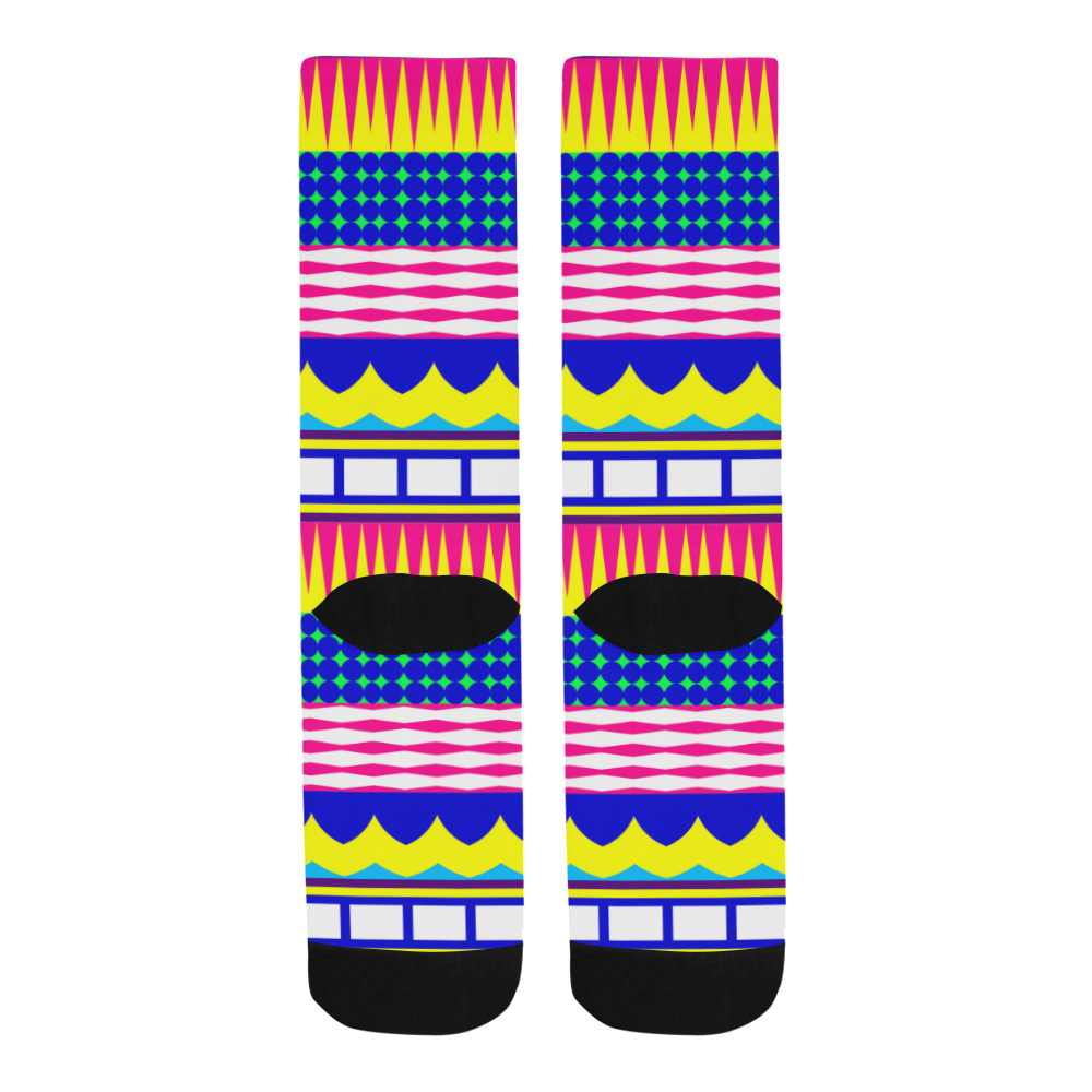 Rectangles waves and circles Trouser Socks