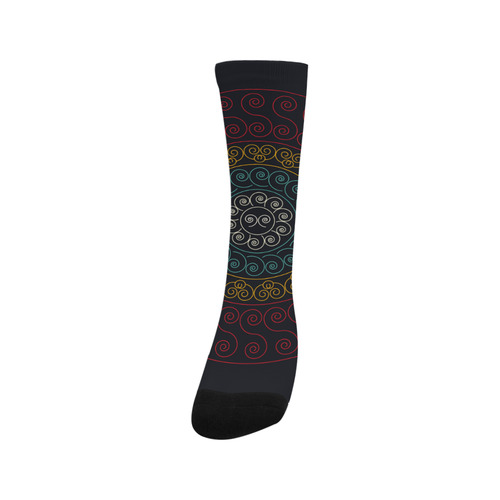 simply circular design mandala Trouser Socks