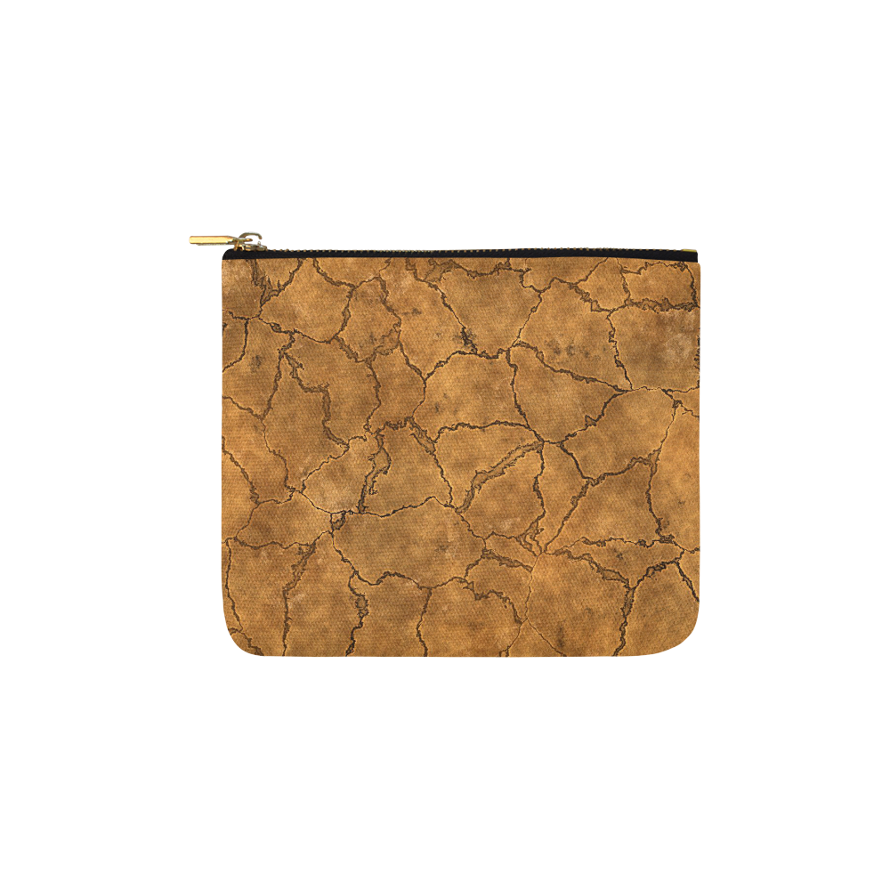 Cracked skull bone surface C by FeelGood Carry-All Pouch 6''x5''