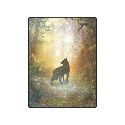 Teh lonely wolf Blanket 50"x60"