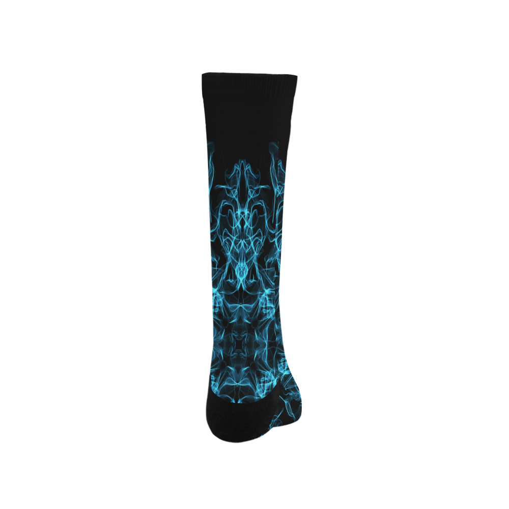 Blue SILK Arts Fractal Trouser Socks