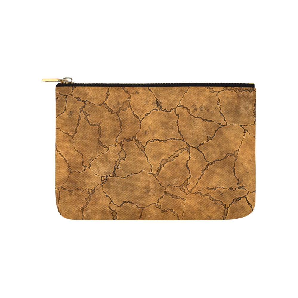 Cracked skull bone surface C by FeelGood Carry-All Pouch 9.5''x6''