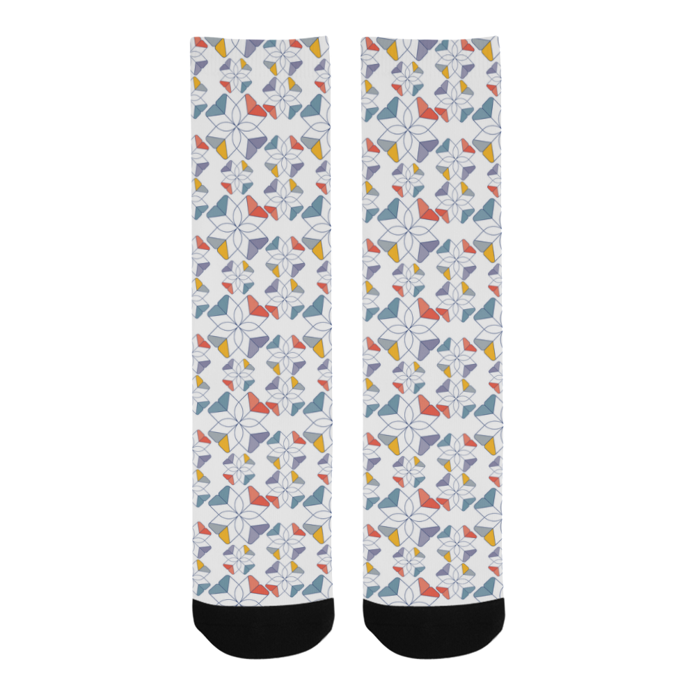 floral geometric seamless oriental Trouser Socks