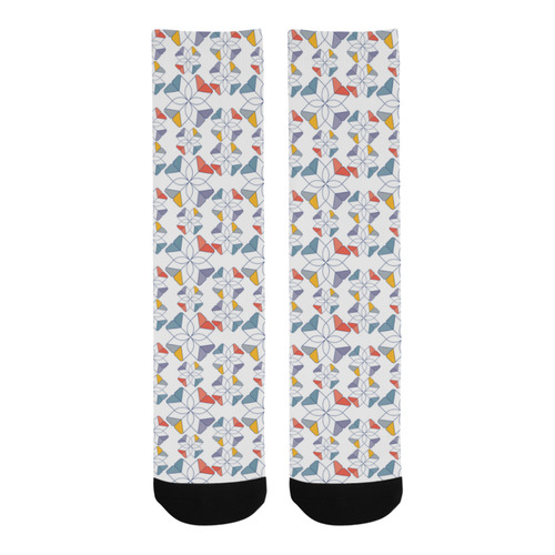 floral geometric seamless oriental Trouser Socks