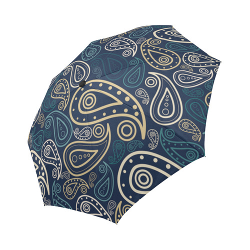 paisley illustration Auto-Foldable Umbrella (Model U04)