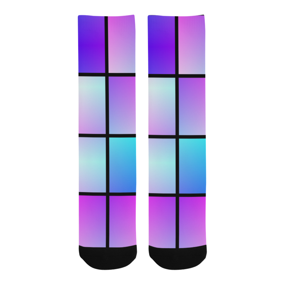 Gradient squares pattern Trouser Socks