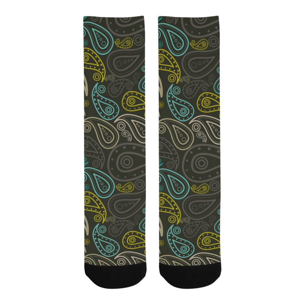 paisley art Trouser Socks