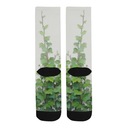 Watercolor Vines, climbing plant watercolor Trouser Socks