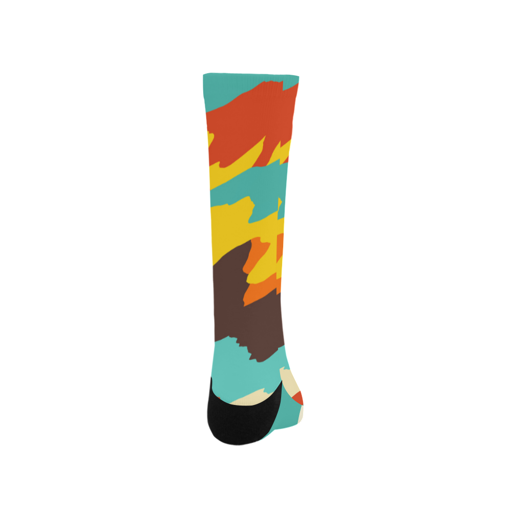 Wavy retro  texture Trouser Socks