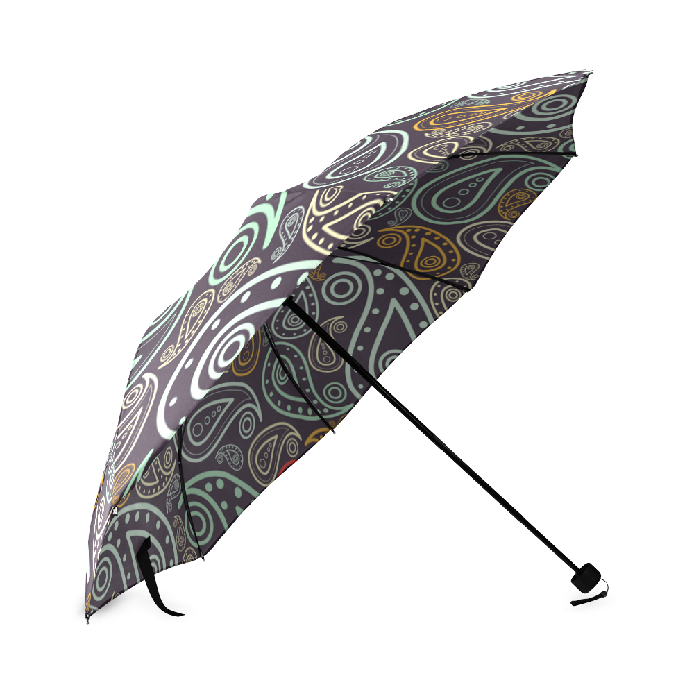 colorful paisley Foldable Umbrella (Model U01)