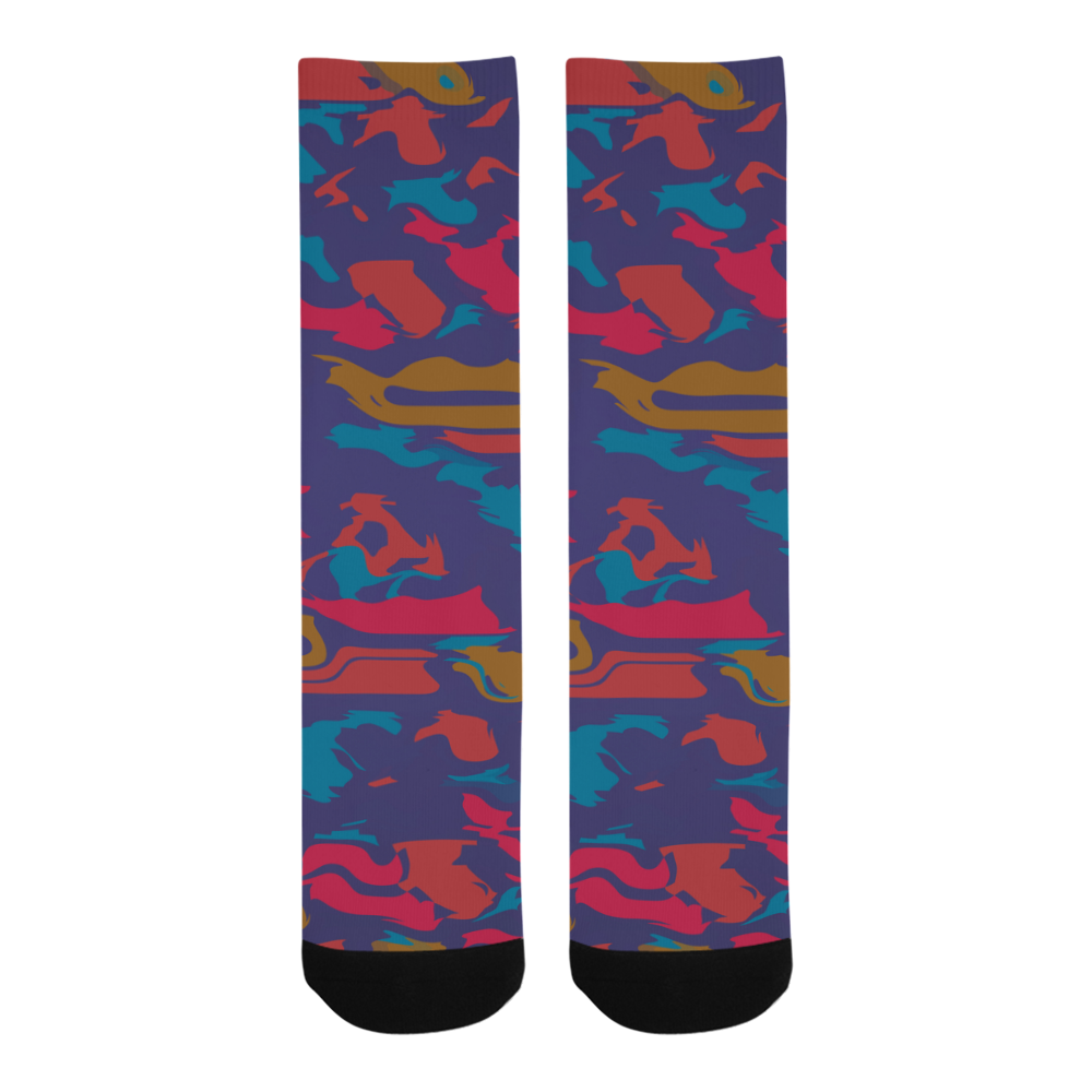 Chaos in retro colors Trouser Socks