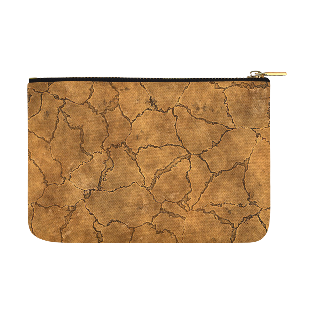 Cracked skull bone surface C by FeelGood Carry-All Pouch 12.5''x8.5''