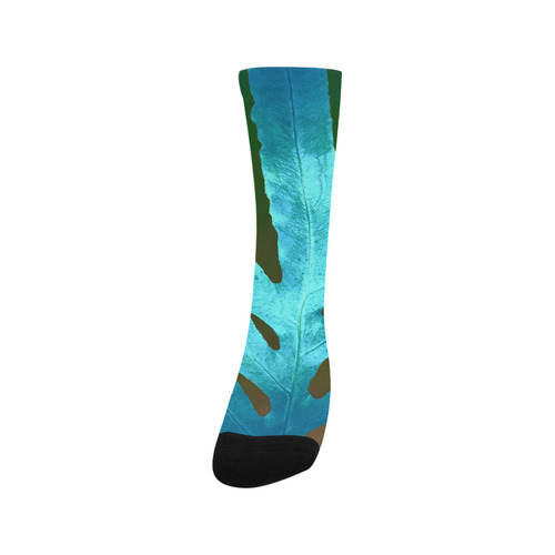 green and blue Trouser Socks