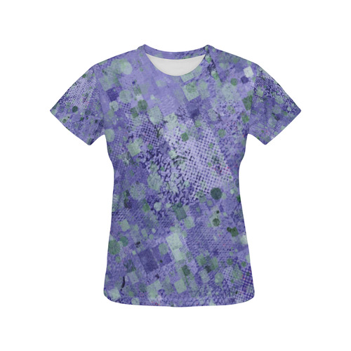 trendy abstract mix B by FeelGood All Over Print T-Shirt for Women (USA Size) (Model T40)