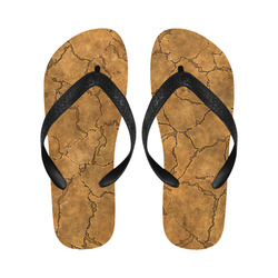 Cracked skull bone surface C by FeelGood Flip Flops for Men/Women (Model 040)