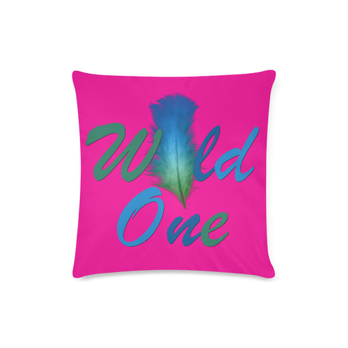Wild One Custom Zippered Pillow Case 16"x16"(Twin Sides)