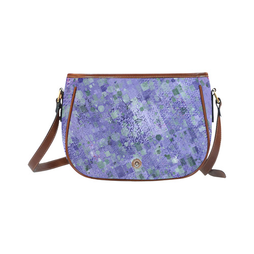 trendy abstract mix B by FeelGood Saddle Bag/Large (Model 1649)