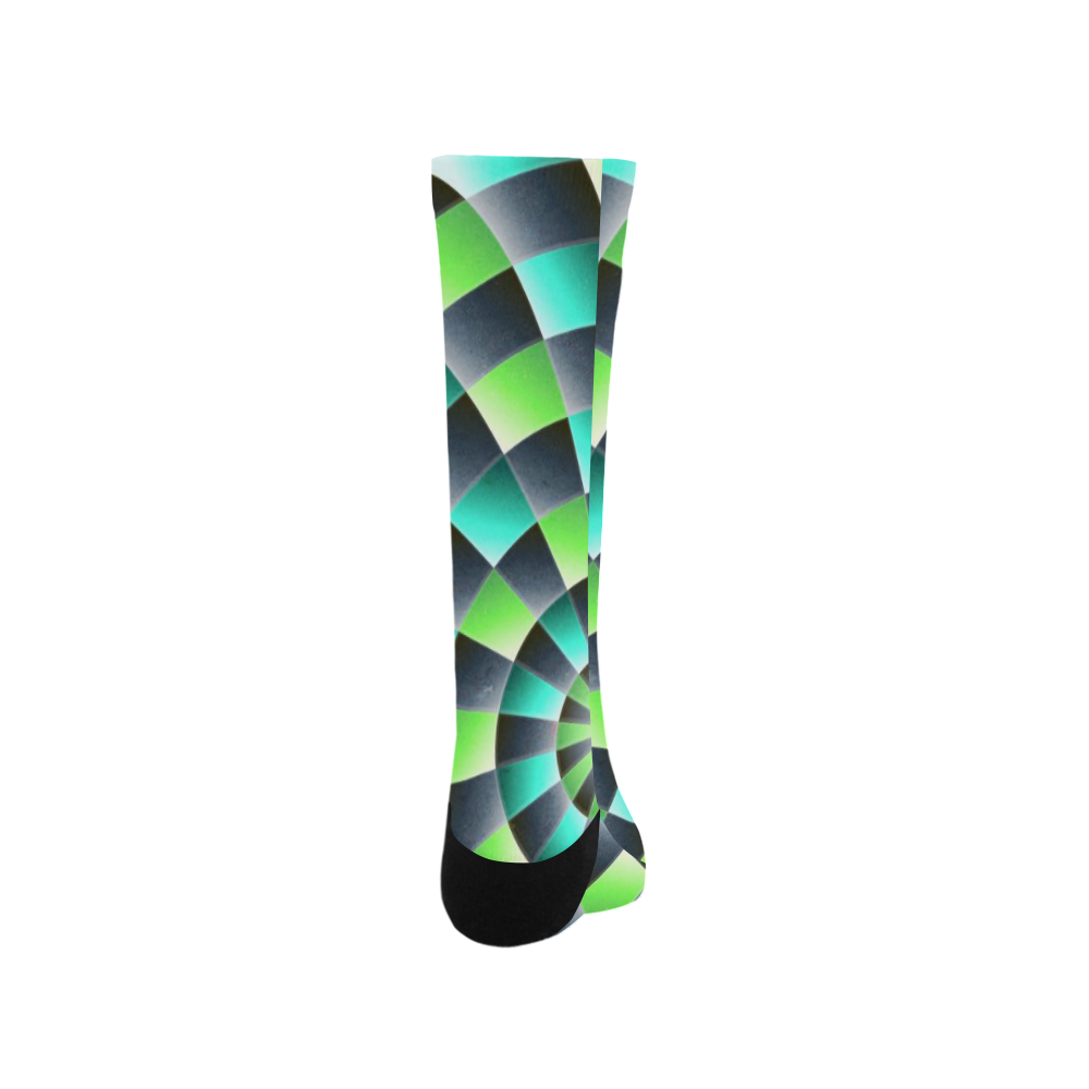 glossy spirals Trouser Socks