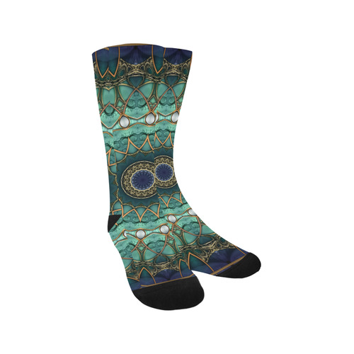 Majestic Topaz Ocean Kaleidoscope Trouser Socks