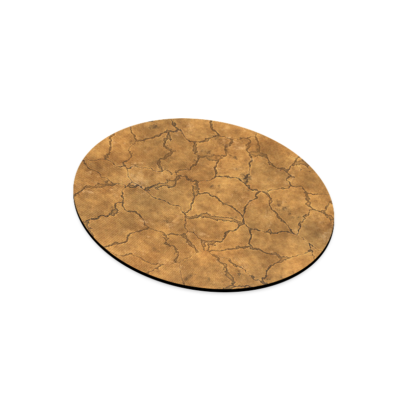 Cracked skull bone surface C by FeelGood Round Mousepad
