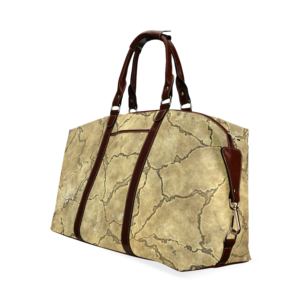 Cracked skull bone surface A by FeelGood Classic Travel Bag (Model 1643) Remake