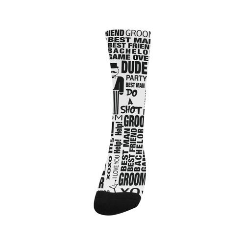 GROOM Gift Wedding Fun Print Socks by Juleez Trouser Socks