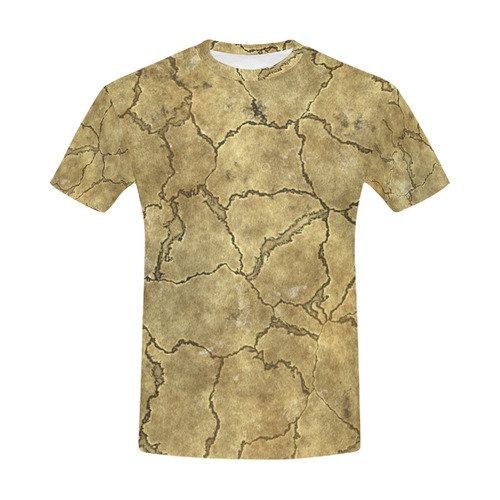 Cracked skull bone surface A by FeelGood All Over Print T-Shirt for Men (USA Size) (Model T40)