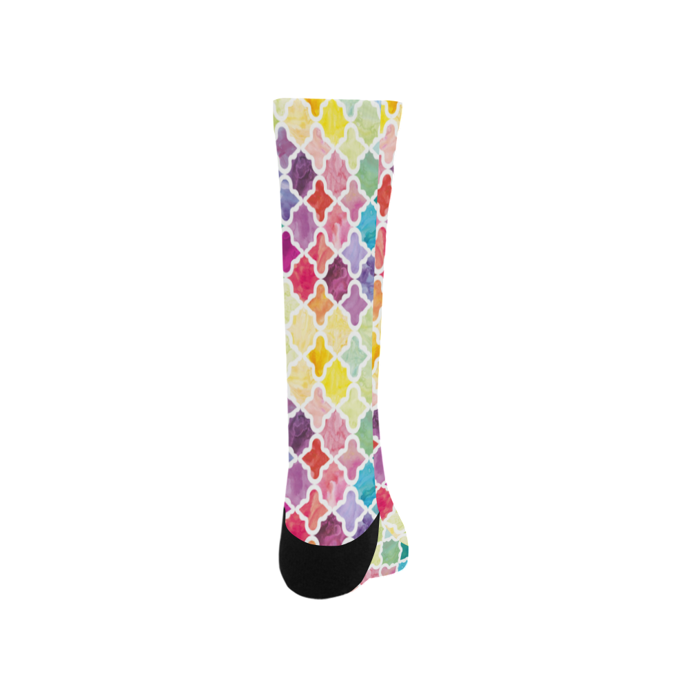 watercolor pattern Trouser Socks