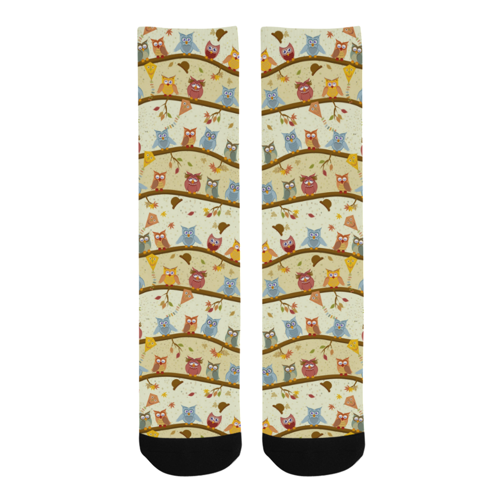 autumn owls Trouser Socks