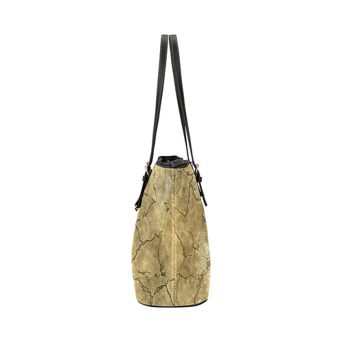 Cracked skull bone surface A by FeelGood Leather Tote Bag/Small (Model 1651)