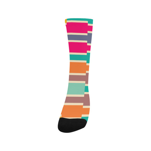 Connected colorful rectangles Trouser Socks